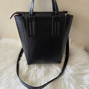 Elegant Zara Black Handbag with inside pock and adjustable strap